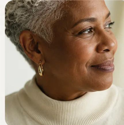 Older woman smiling