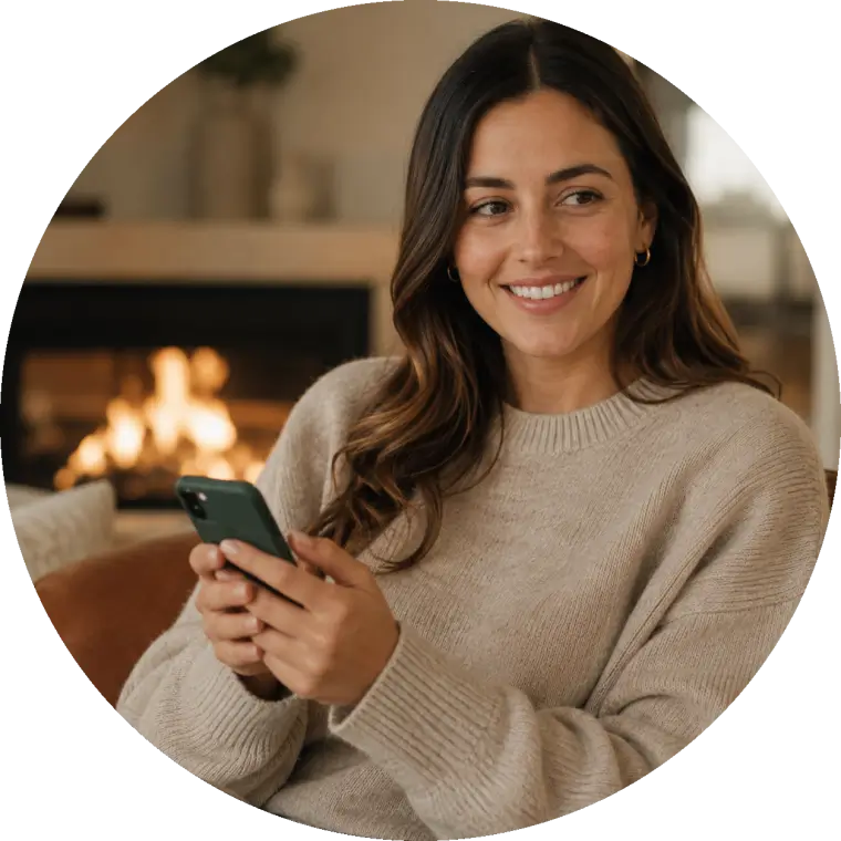 Member completing the Jive Health assessment on her phone