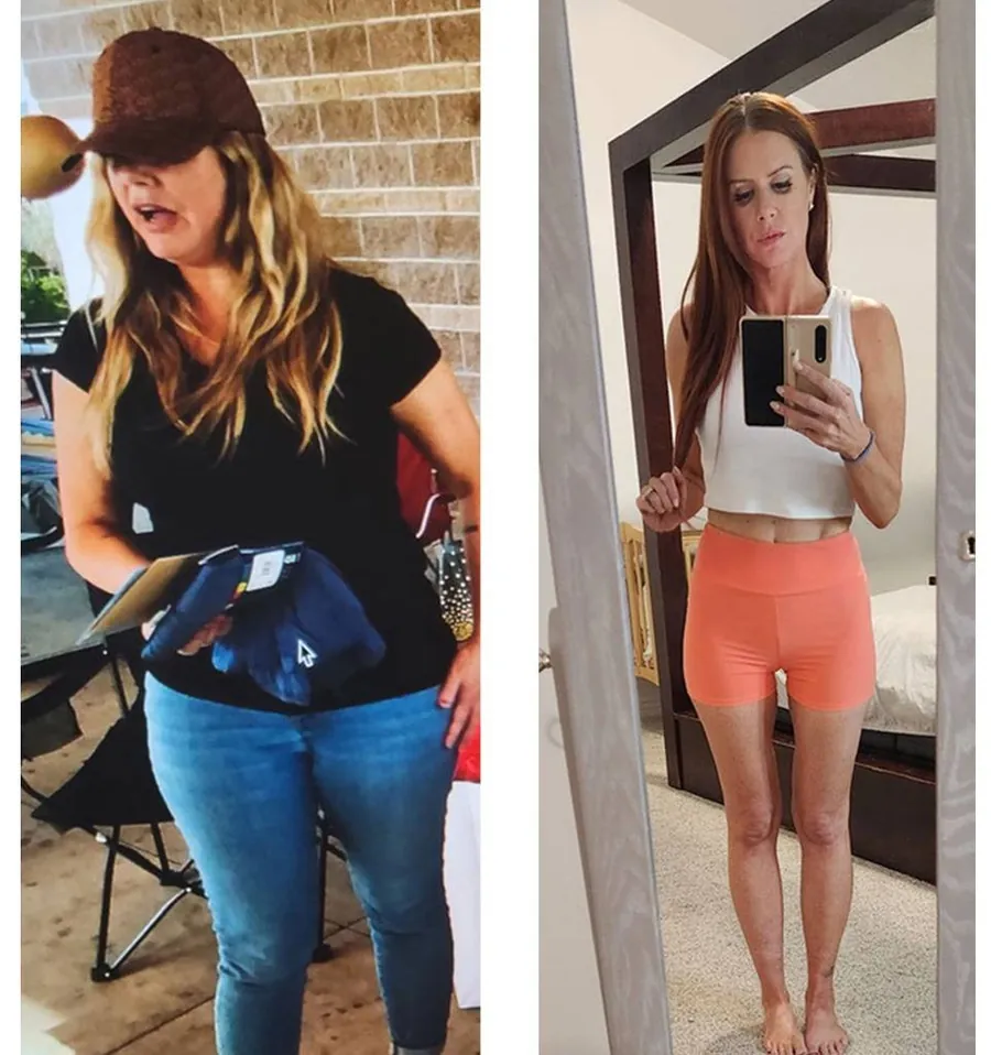 Member before and after side-by-side