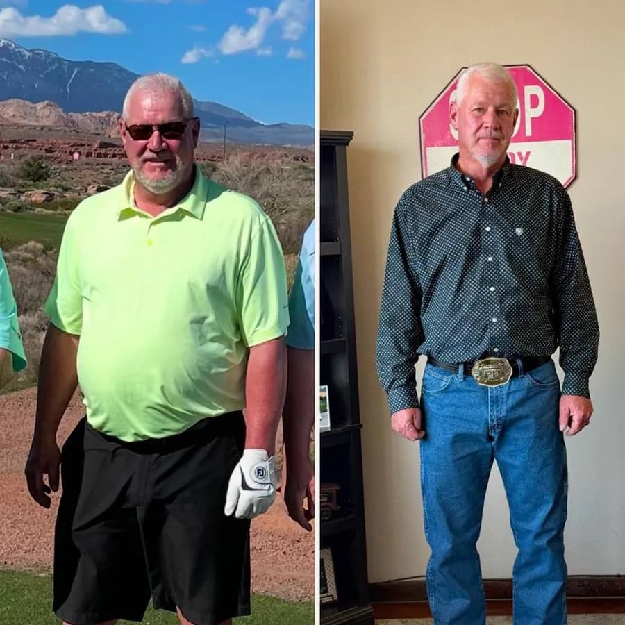 Member before and after side-by-side